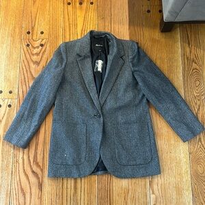 Madewell Larsen Wool Blazer in Harringbone BRAND NEW